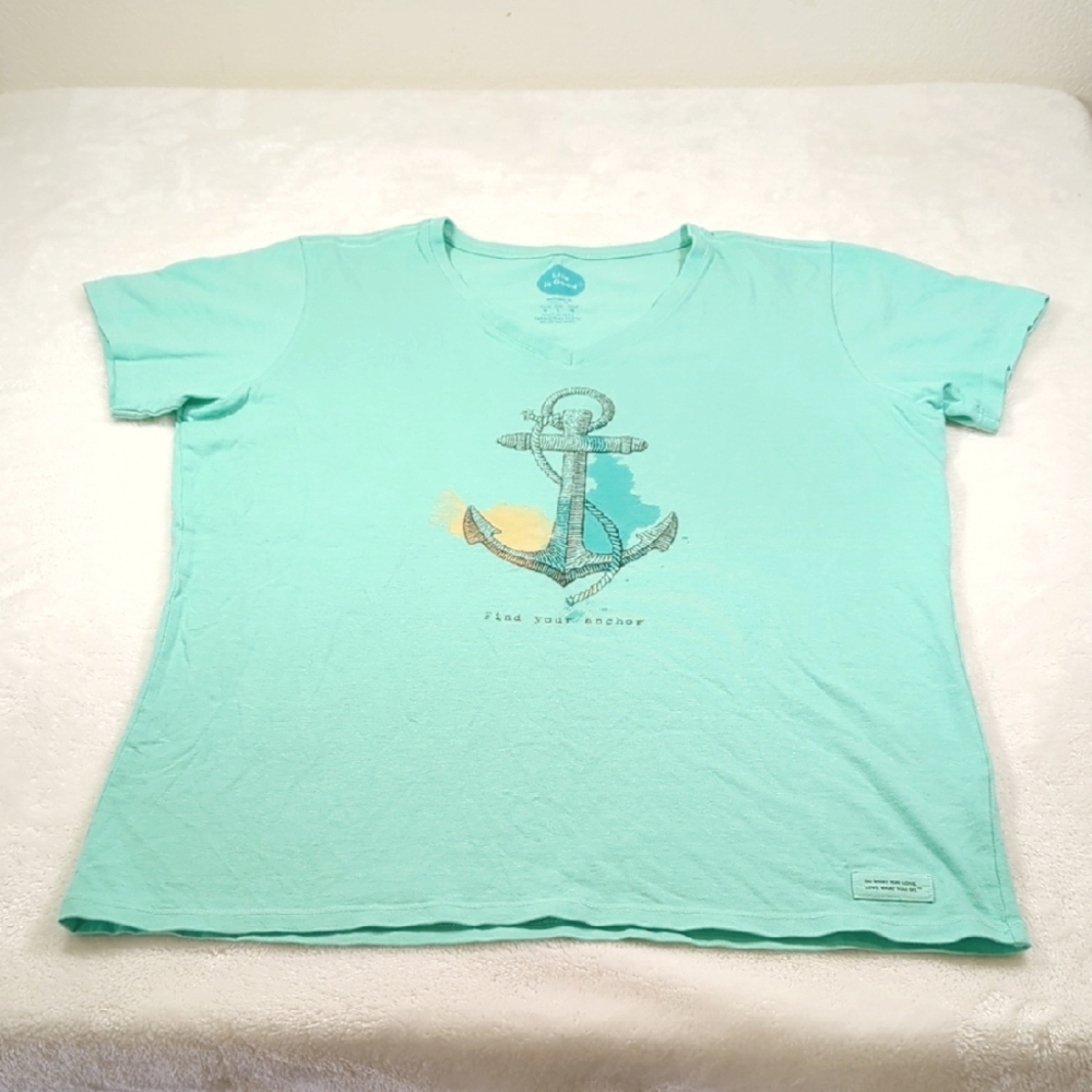 Life is Good 'find Your Anchor' Tshirt L NWOT